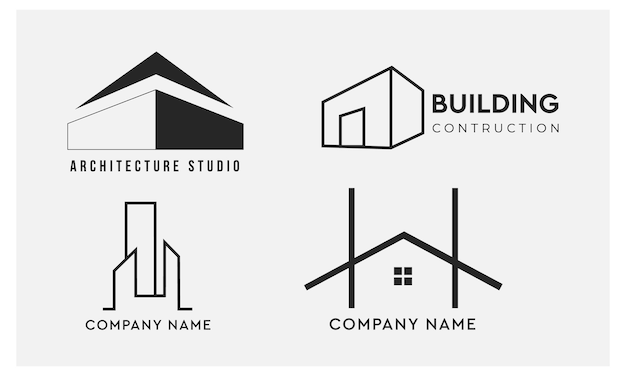 Sammlung von Immobilien-Logos