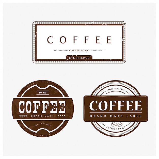 Sammlung von kaffee-logo