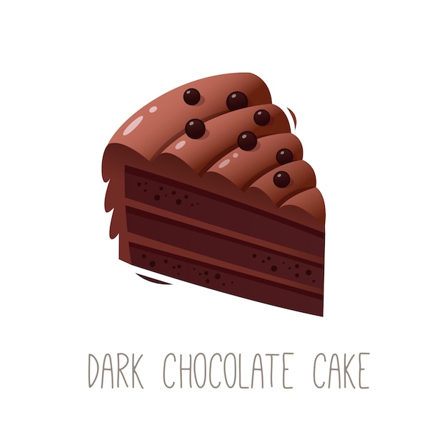 Sammlung von Kuchen, Torten und Desserts für alle Buchstaben des Alphabets Buchstabe D dunkler Schokoladenkuchen