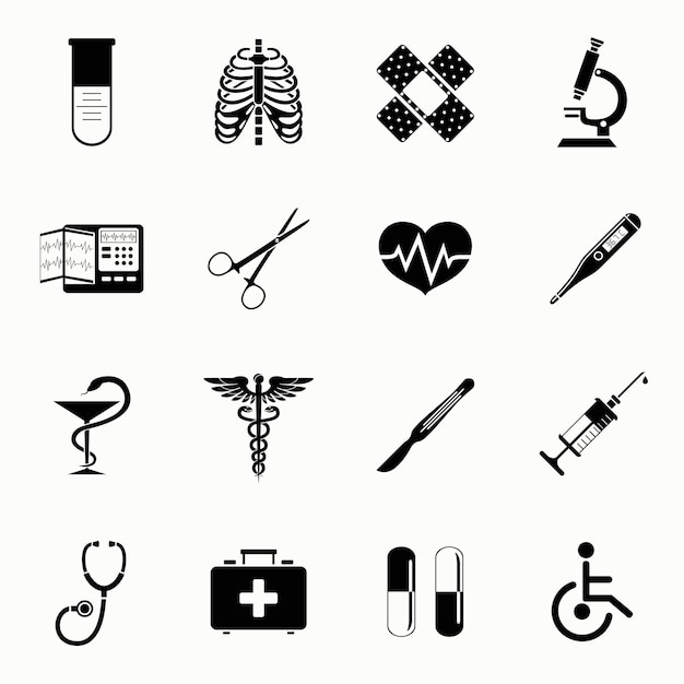Sammlung von medizinischen Ikonen