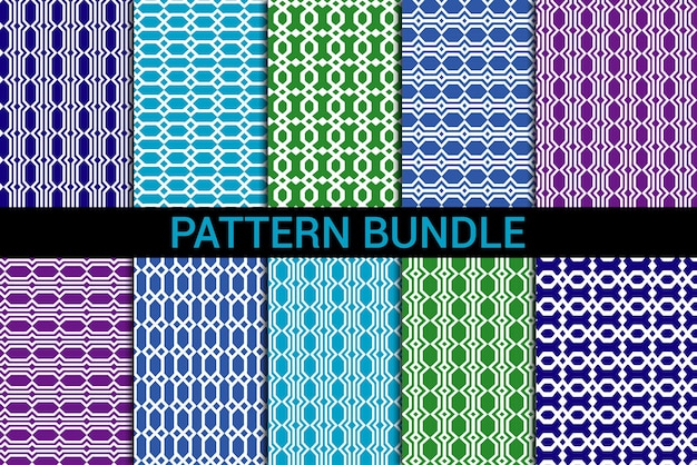 Sammlung von nahtlosen geometrischen minimalistischen musternpattern book cover