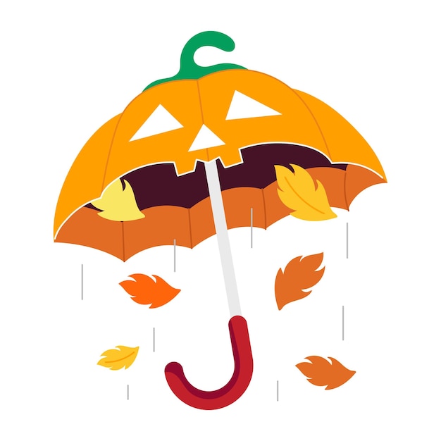 Sammlung von niedlichen Herbst-Flat-Aufklebern