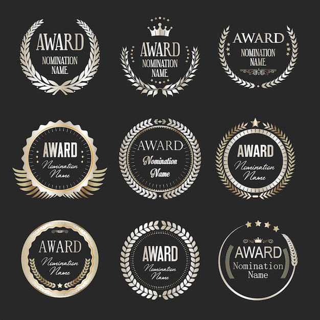 Sammlung von Nominierungen für goldene Lorbeerkränze