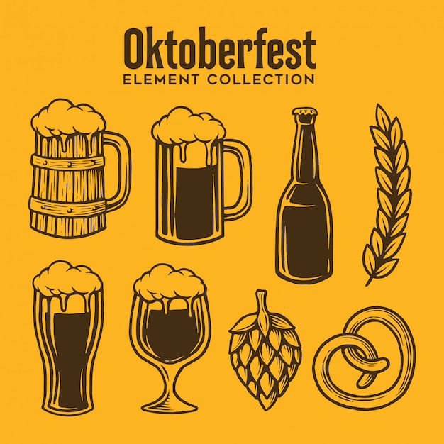 SAMMLUNG VON OKTOBERFEST ELEMENT