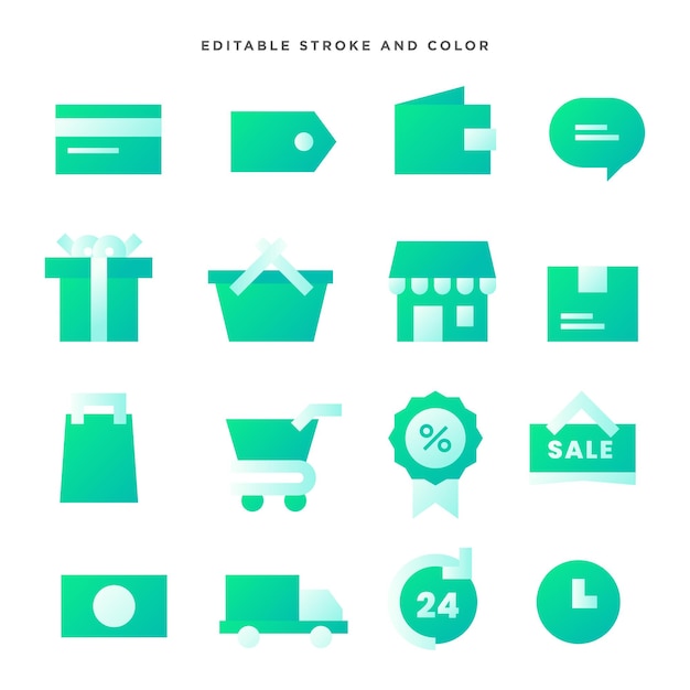 Sammlung von Shopping-Icons