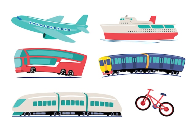 Sammlung von Transport Reisen und Transport