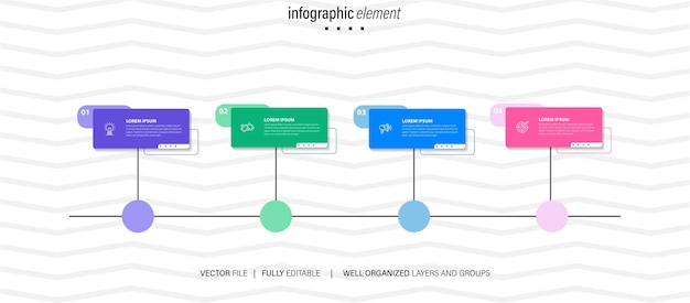 Vektor sammlung von vektor-infografik-elementvorlagen