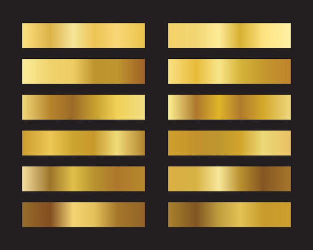 Sammlung von Vektorgoldenen Quadraten