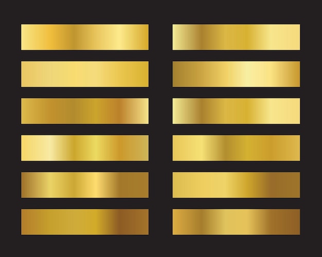 Sammlung von Vektorgoldenen Quadraten