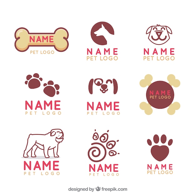 Sammlung von Veterinär-Logo
