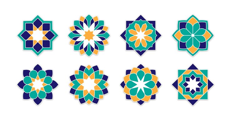 Sammlungen islamischer geometrischer Mandala-Ornamente