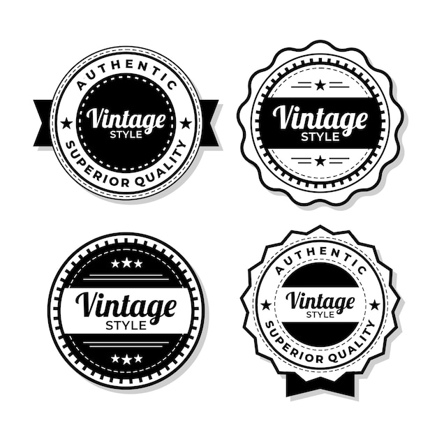 Sammlungssatz für Vintage-Verkaufsetiketten