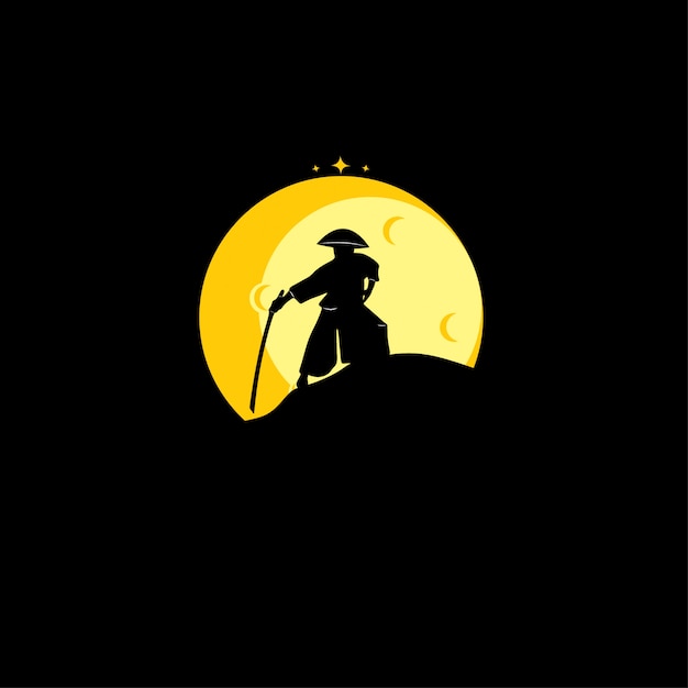 Samurai Silhouette Logo