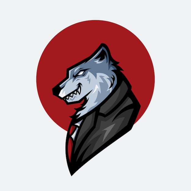 Sanftes wolf-logo-design