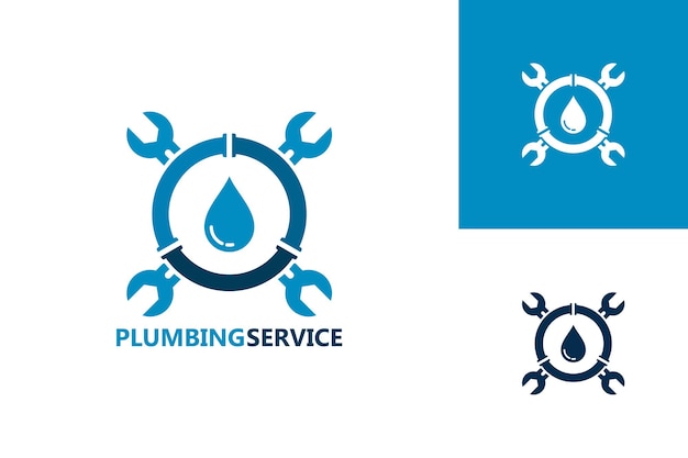 Sanitär-service-logo-template-design-vektor, emblem, design-konzept, kreatives symbol, icon