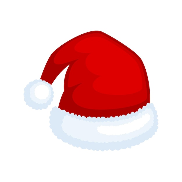 Santa Claus-Hut lokalisierte Illustration