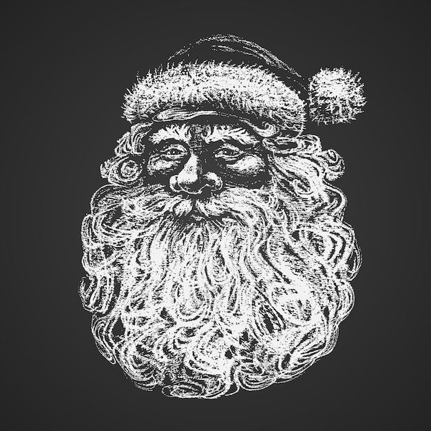 Santa gesicht illustration