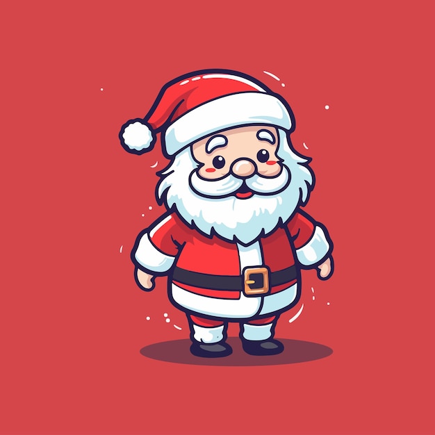 Vektor santa-vektorillustration santa-cartoon-vektor