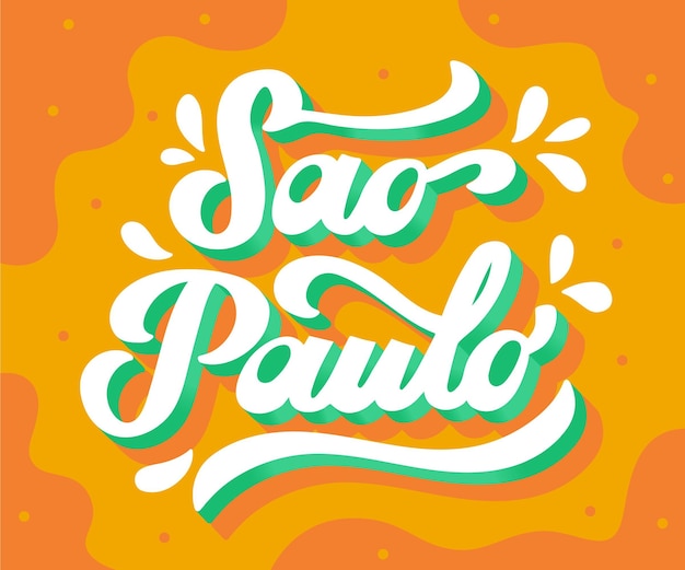 São paulo schriftzug