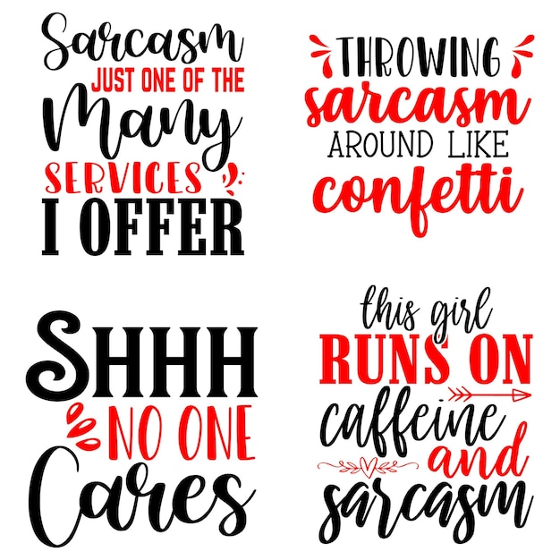 Sarkastisches typografie-design