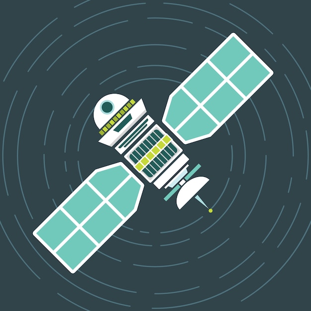 Satellit im Orbit