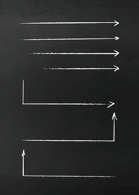 Vektor satz hand gezeichnete bunte pfeile und linien. textmarker-elemente