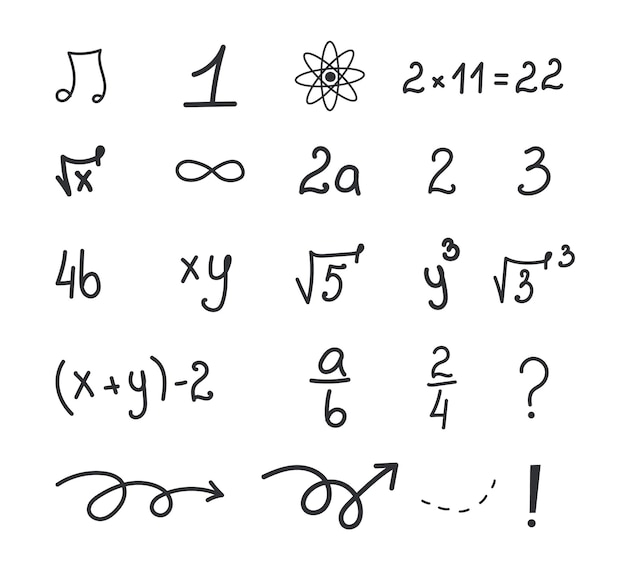 Satz mathematischer gleichungen und zahlen die theorie der gesetze der geometrie und der mathematik