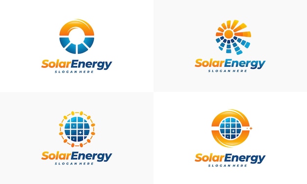 Satz Solar Energy Logo Designs, Sun Power Logo