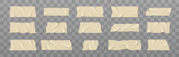 Satz transparentes Klebeband