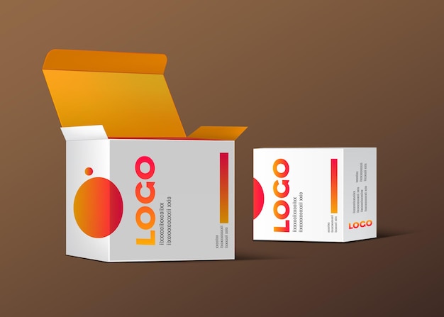Satz von Arzneimittelverpackungsdesigns mit Designvorlage Mock für Ihr Design