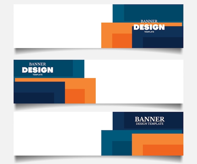 Vektor satz von corporate business-banner-hintergrund-design-vorlage mit exemplar