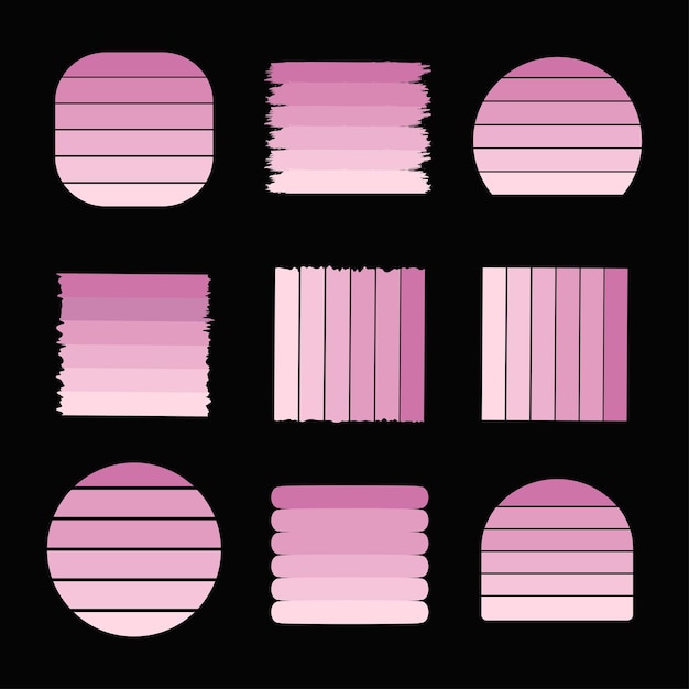 Satz von farbpalette muttertag mutter farbschemata für mutters weibliche farben rosa farbtöne