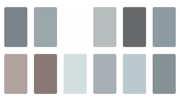 Satz von flachen Farbpalette abstrakten Banner für den Hintergrund