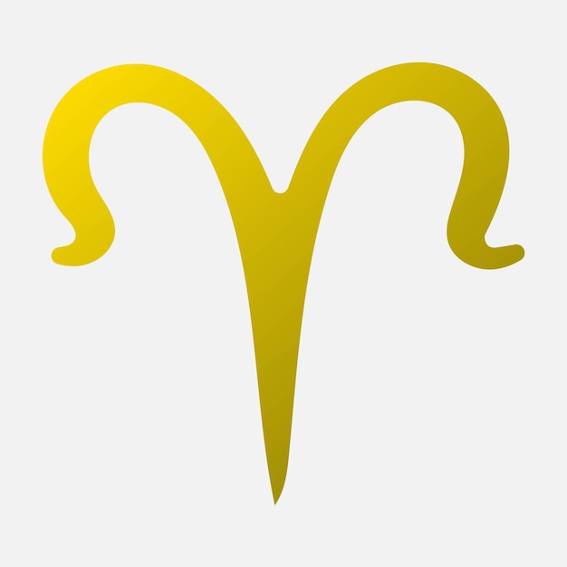 Satz von goldenfarbenen Ikonen astrologischer Zeichen