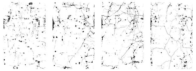 Satz von Grunge-Vektortexturen eps 10