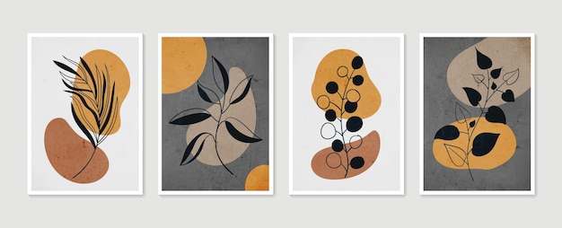 Satz von minimalen und natürlichen Wandkunst
