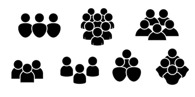 Satz von Personen-Symbolen für Web-Design-Bedürfnisse