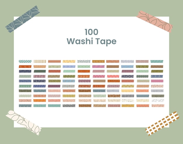 Vektor satz von washi tape