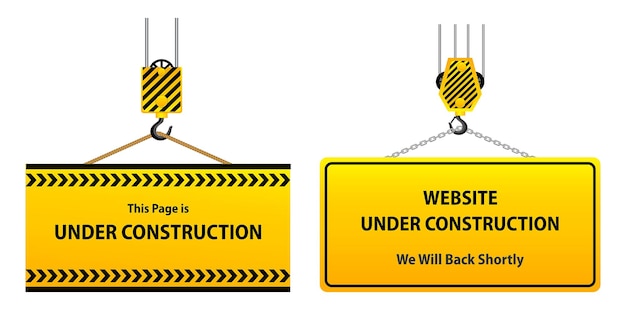 Satz von website im aufbau isoliert oder 404-fehlerseitenverbindung oder website wird gewartet