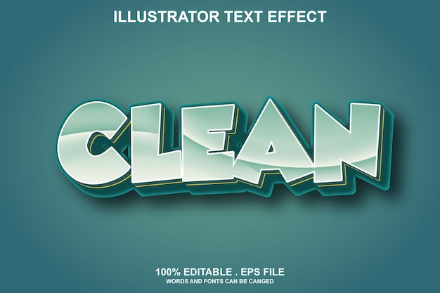 sauberer Texteffekt editierbar