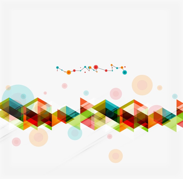 Sauberes buntes ungewöhnliches geometrisches Musterdesign