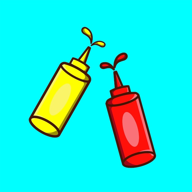 Vektor sauce-flasche