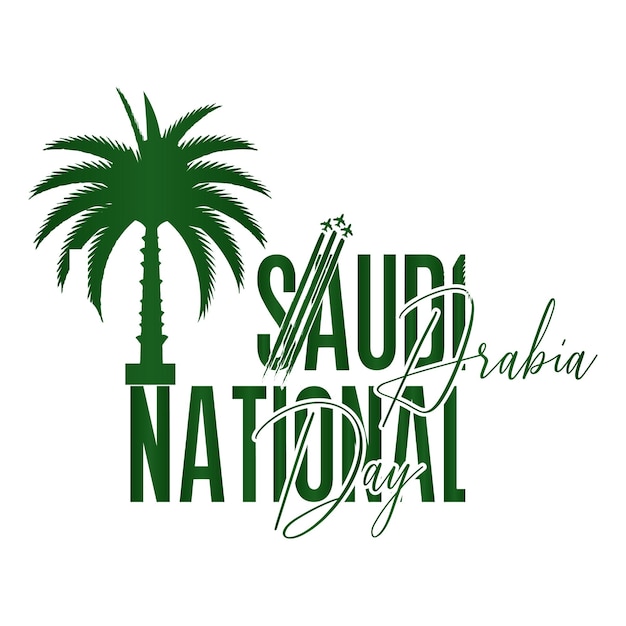 Saudi National Day, Saudi National Day, Texteffekt