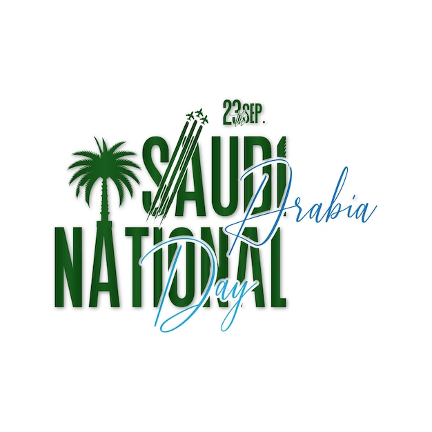 Saudi National Day, Saudi National Day, Texteffekt