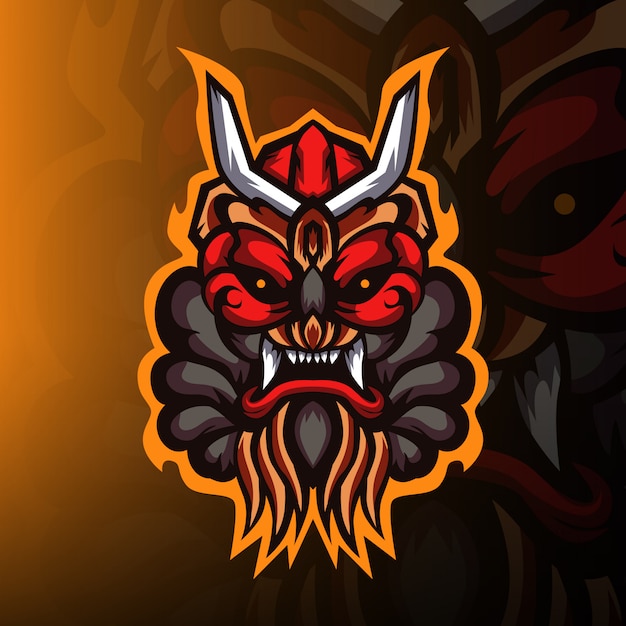 Vektor savage monster gaming esport maskottchen logo