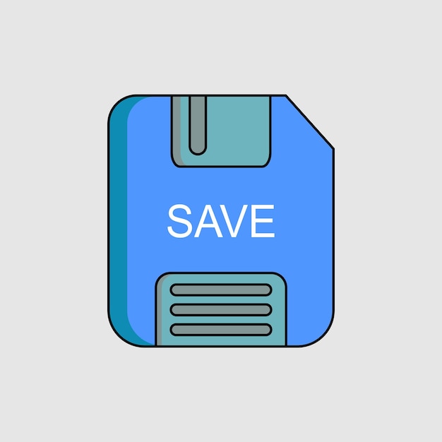 Save icon icon related to UI elements suitable for graphic design web site app user interfaces printable etc flat icon style simple vector design editable