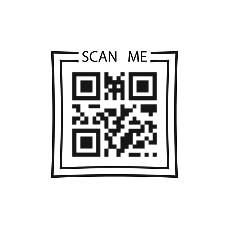 Vektor scan mich großartiges design für alle zwecke technologie konzept flacher vektor