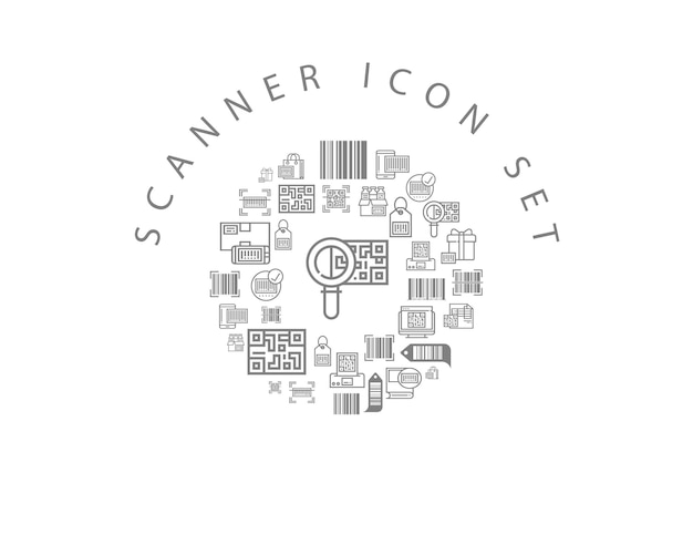 Scanner-icon-set-design