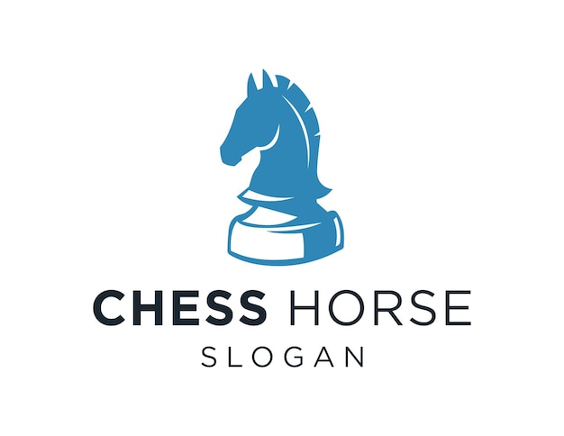 Schach-Pferd-Logo-Design