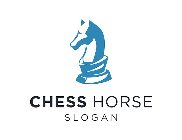 Schach-Pferd-Logo-Design